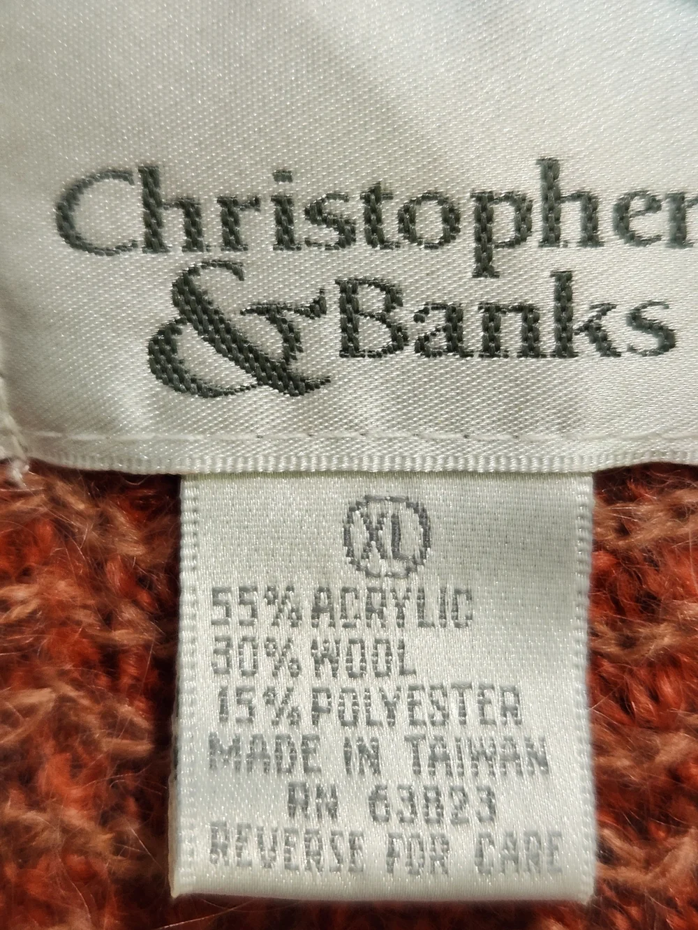 Christopher & Banks Striped Multicolor Knit Cardigan in Pink, Plum & Rust